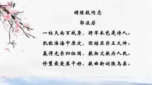 第2课《梅岭三章》课件(共28张ppt)++2022-2023学年统编版语文九年级下册