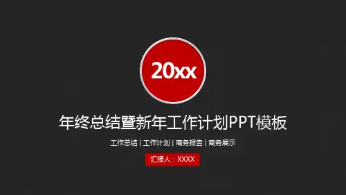 年终总结暨新年工作计划PPT模板