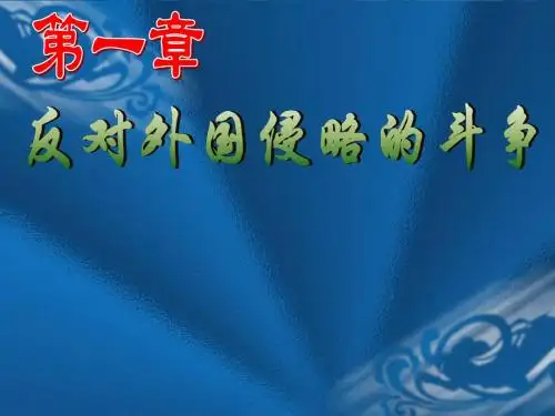 第一章 反对外国侵略的斗争ppt