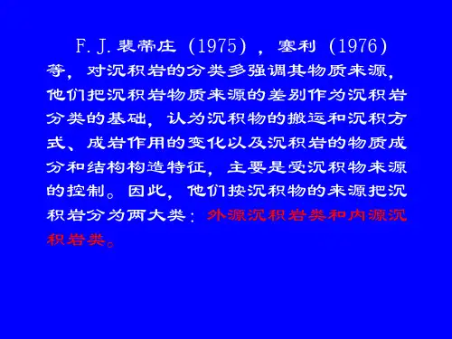 沉积岩的分类