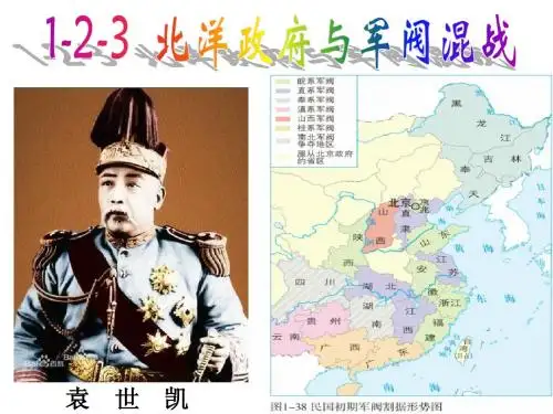人教版历史与社会九年级《北洋政府与军阀混战》课件(11页)