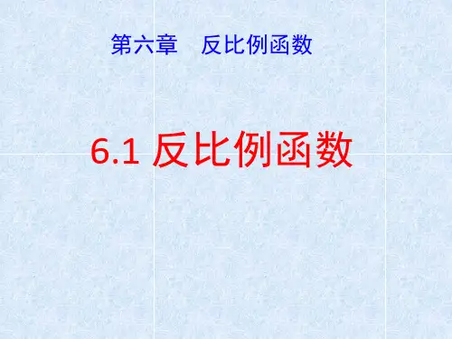 北师大版九年级数学上册反比例函数课件 