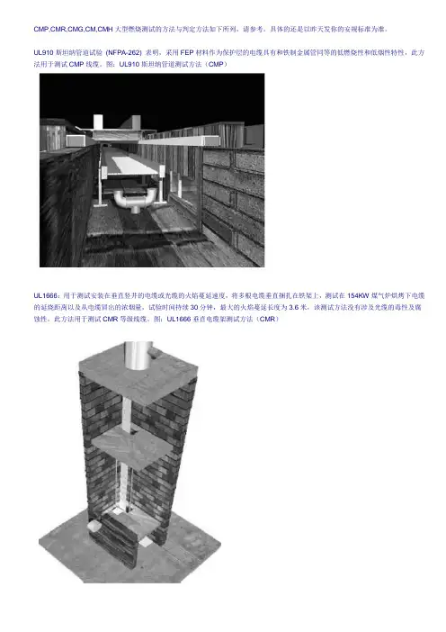 CMP,CMR,CMG,CM,CMH大型燃烧测试的方法与判定方法