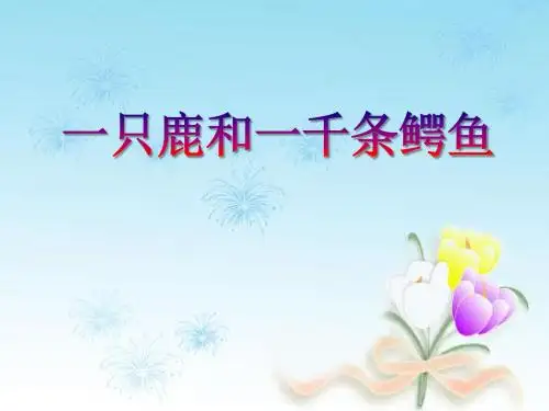 《一只鹿和一千条鳄鱼》PPT(上课用)3