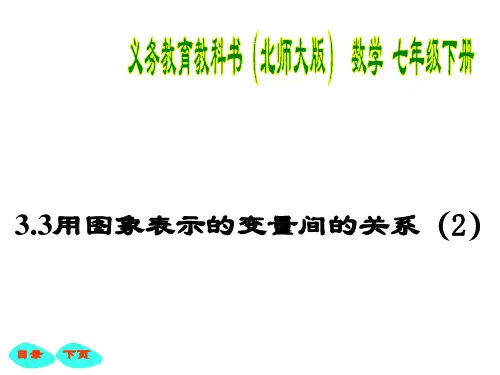 北师大版七年级下册数学课件：3.3.2用图象表示的变量