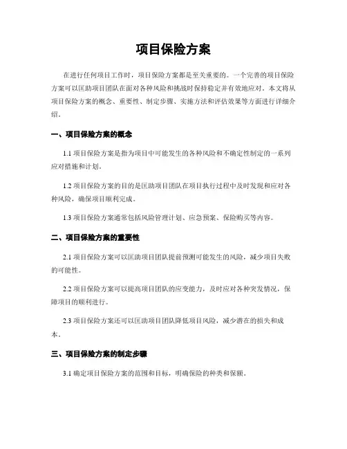 项目保险方案