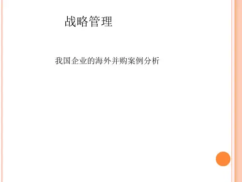 我国企业的海外并购案例分析