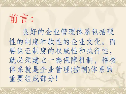 稽核培训专题PPT课件