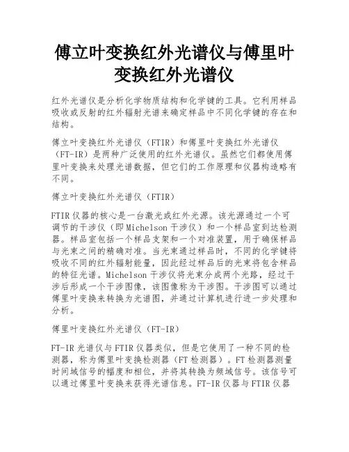 傅立叶变换红外光谱仪与傅里叶变换红外光谱仪