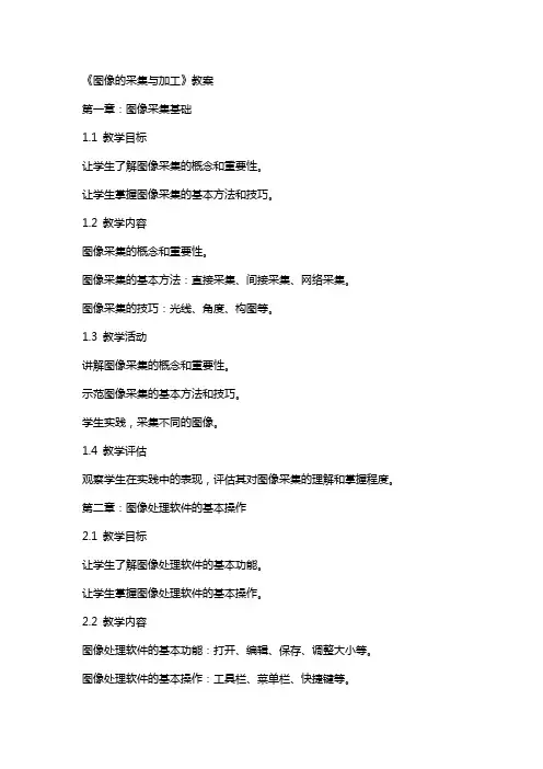 《图像的采集与加工》教案