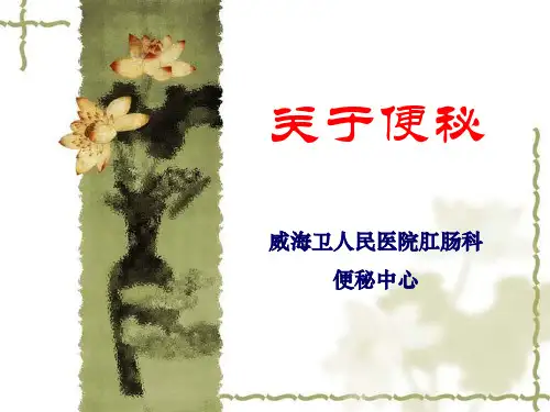 关于便秘 ppt课件