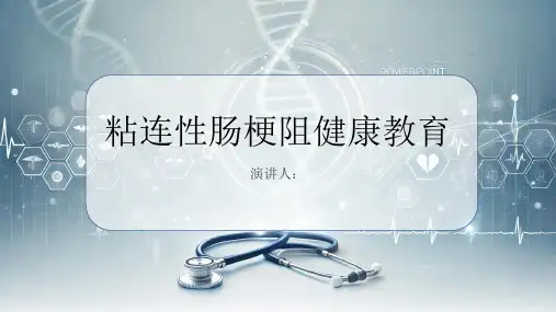 粘连性肠梗阻健康教育PPT课件
