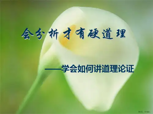 会分析才有硬道理[议论文写作]课件