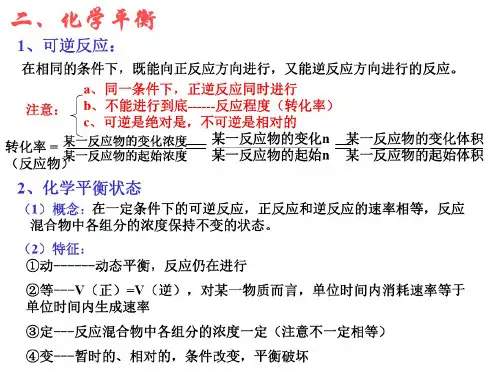 高二化学下学期化学平衡1