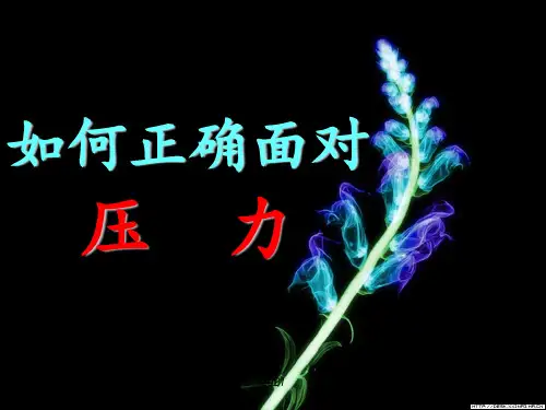 高三主题班会如何正确面对压力PPT课件