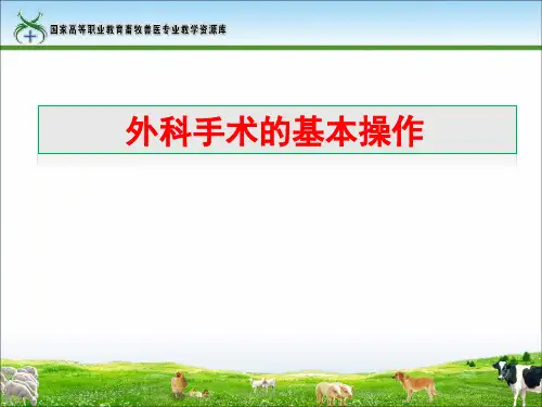 外科手术的基本操作.