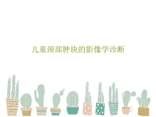 儿童颈部肿块的影像学诊断PPT共112页