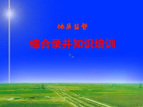 地质监督综合录井培训