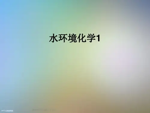 水环境化学1
