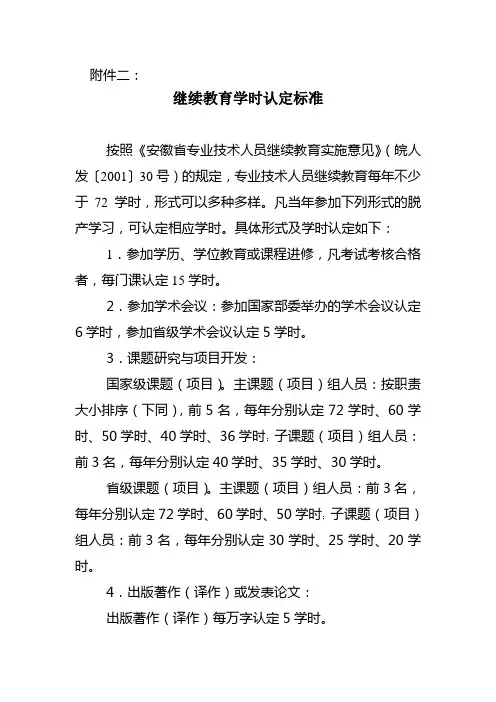 安徽省专业技术人员继续教育规定