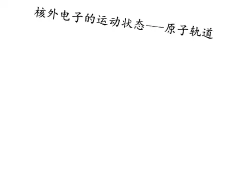 2017-2018学年苏教版选修三专题2-第一单元原子核外电子的运动-(20张)PPT课件