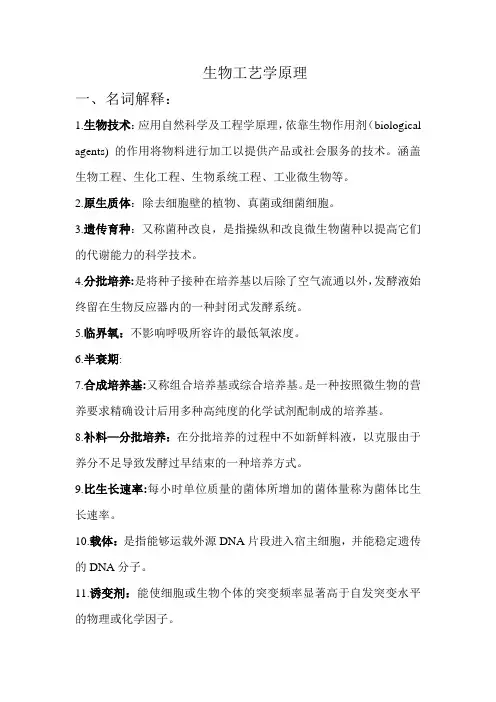 生物工艺学原理