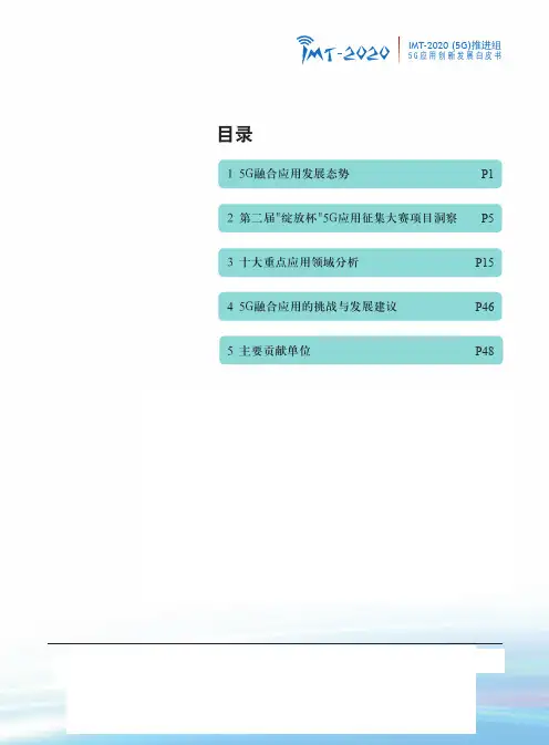 5G应用创新发展白皮书