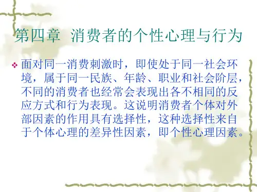 消费者心理与行为4