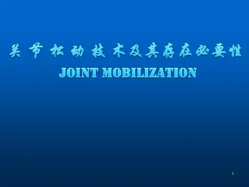 关节松动技术 PPT课件