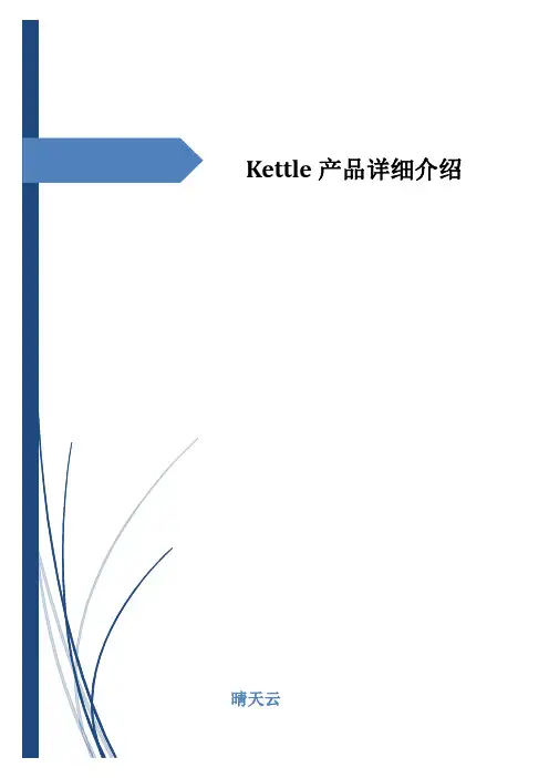 Kettle产品详细介绍