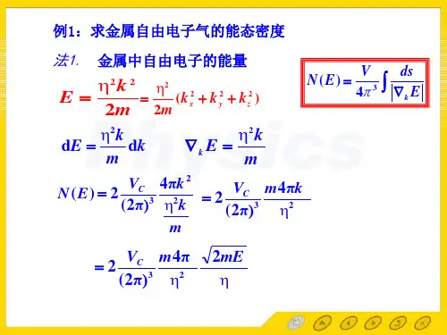 4-7能态密度和费米面