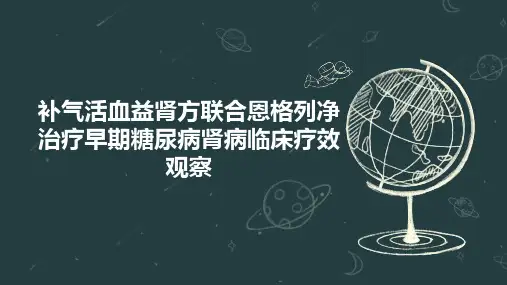 补气活血益肾方联合恩格列净治疗早期糖尿病肾病临床疗效观察