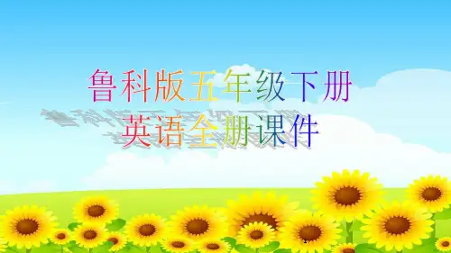 鲁科版五年级下册英语全册课件