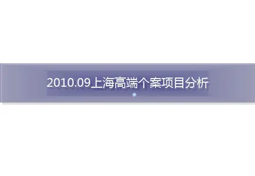 上海高端个案项目分析