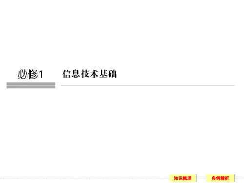 (高考选考)信息技术必修1 第一章信息及信息的获取