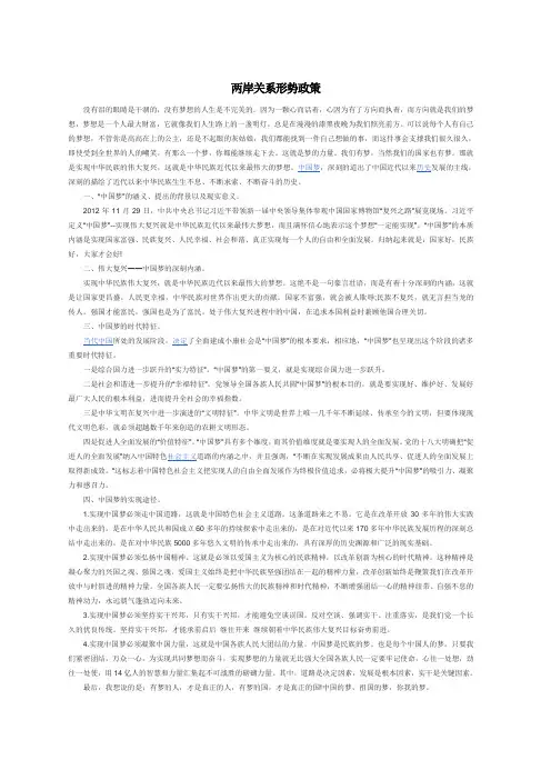 两岸关系形势政策