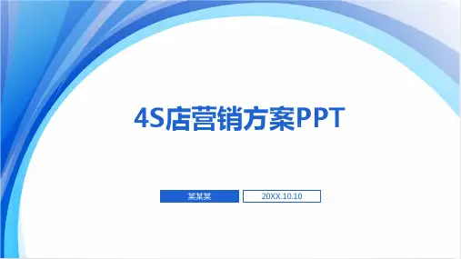 4S店营销方案PPT