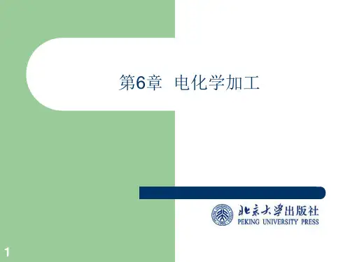 精密与特种加工技术 第六章 电化学加工