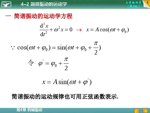 02简谐振动的运动学精品PPT课件