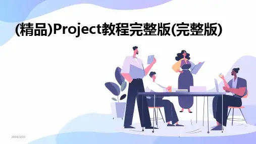 2024年度(精品)Project教程完整版(完整版)