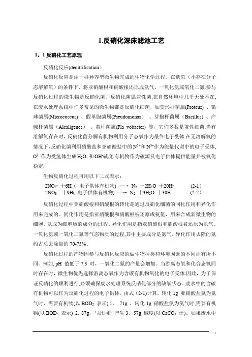 反硝化滤池【范本模板】