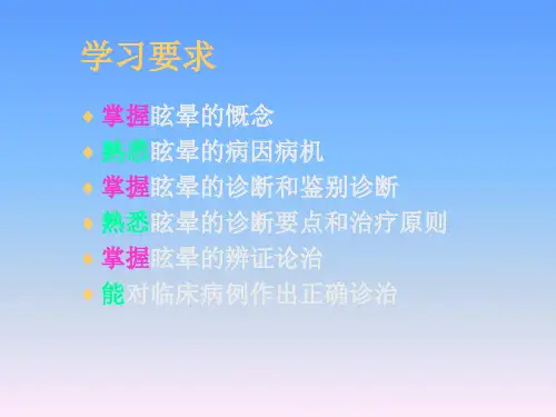 中医内科学课件78眩晕