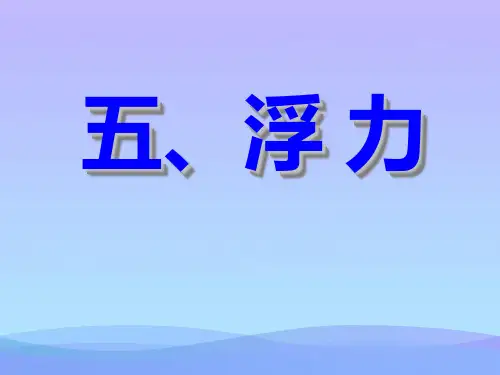 浮力ppt5 人教版优秀课件