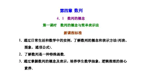 高中数学选择性必修二(人教版)《4.1  数列的概念  第一课时  数列的概念与简单表示法》课件
