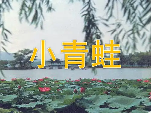 部编版一年级下册语文《小青蛙》完整版课件ppt