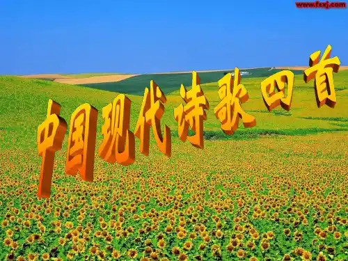 高一语文中国现代诗四首