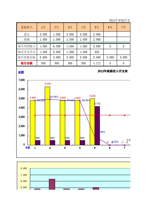 家庭收入开支明细表