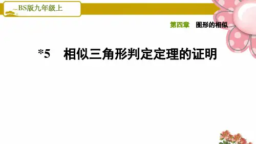 《相似三角形判定定理的证明》PPT课件