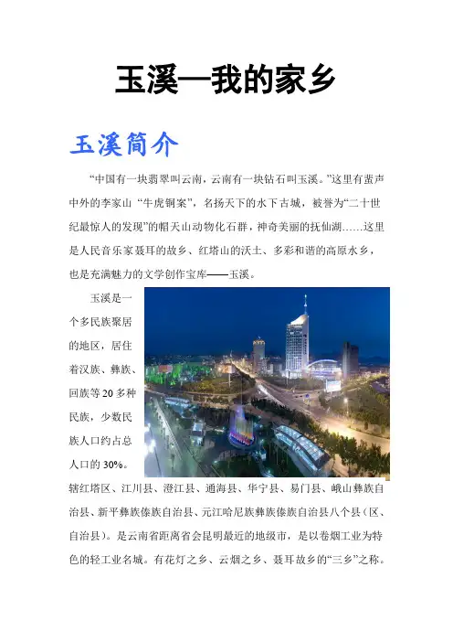玉溪城市介绍