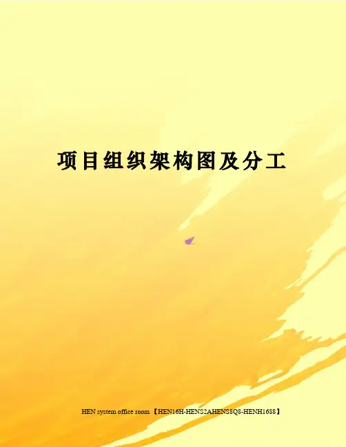 项目组织架构图及分工完整版